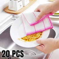 8 layers oil wiper cotton dish cleaning cloths multifunctional absorbent reusable cleaning cloth microfiber towels 351020pcs