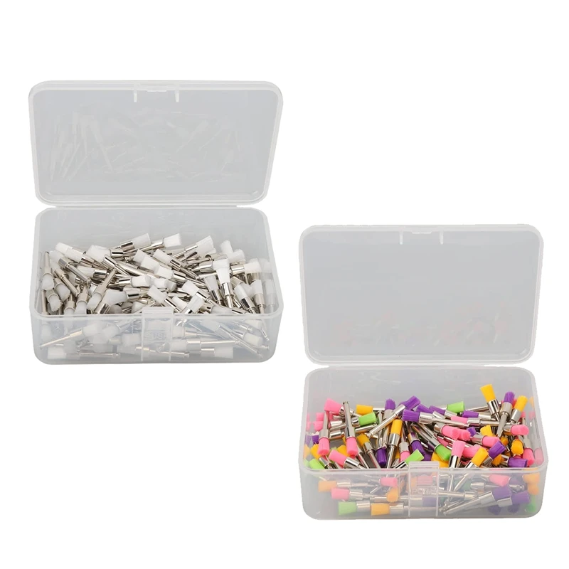 

100 Pcs Stick Care Mug Tooth Polishing Tool For Flossers Polish White