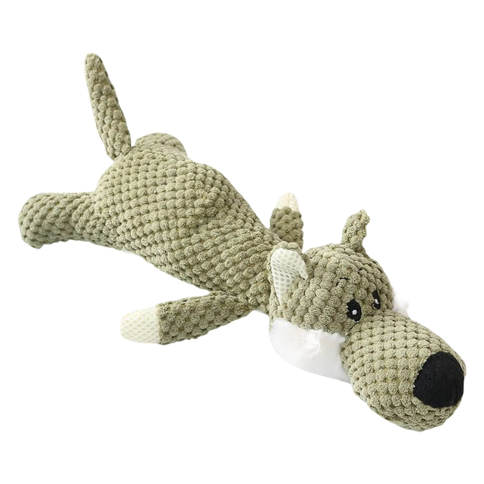 

Pet Dog Plush Animal Chewing Toy Wear-resistant Squeak Cute Lion Wolf Toys For Dog Puppy Teddy Interactive Toy Supplies