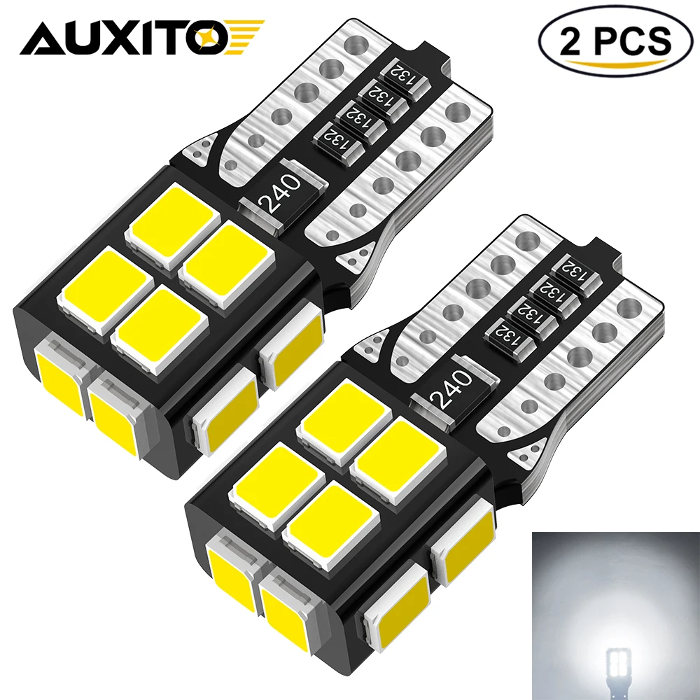 

AUXITO 2Pcs T10 Led Canbus W5W Car Bulbs 6000K 12V Signal Lamp 194 168 2825 192 158 Auto Led Parking Map Dome Lights for BMW F10