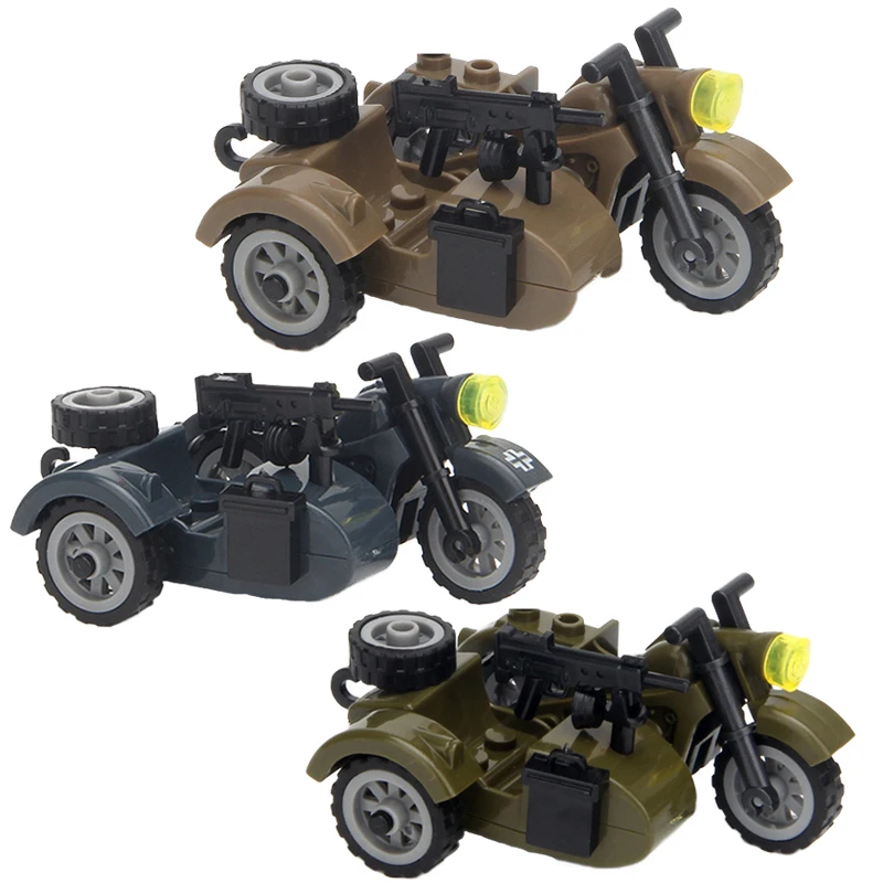 Набор военных оружия времен Второй мировой войны аксессуары строительные блоки