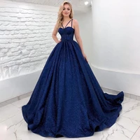 elegant sweetheart spaghetti straps evening fashion dresses 2022 zipper a line sequin sparkle formal prom party gowns