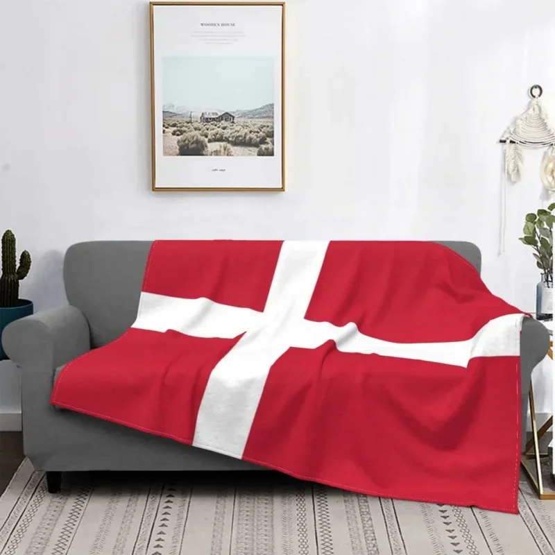 

Denmark Flag Danish Patriotic Blankets Fleece Decoration Country United Warm Throw Blanket For Bedding Bedroom Bedspreads