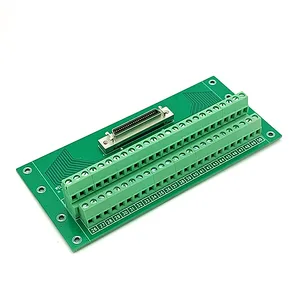 50-pin 0.05" Mini D Ribbon/MDR Female Breakout Board, SCSI 50 Terminal Module.