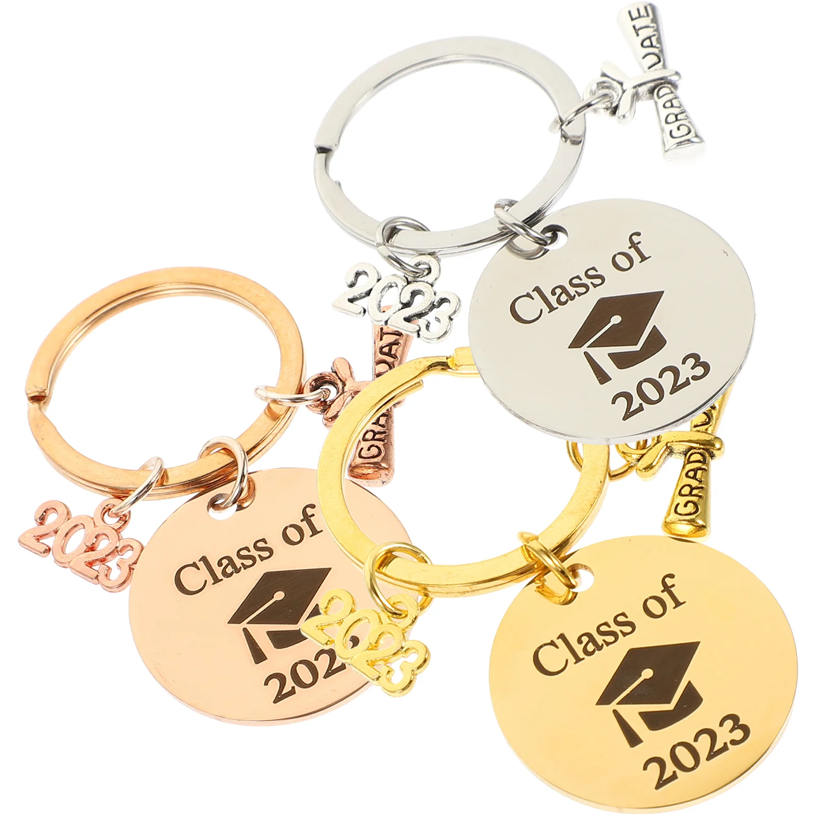 

Graduation Gift Keychain Key Pendant Favor Keyring Grad Party Jewelry Themed Year Charm Metal Creative Keychains Ring