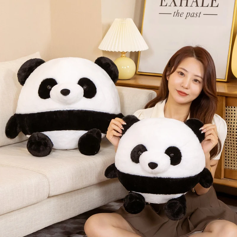 

1pc 30/40CM Cute Round Panda Plush Pillow Toys Stuffed Soft Animal Dolls Lovely Panda Sofa Cushion for Baby Kids Birthday Gift