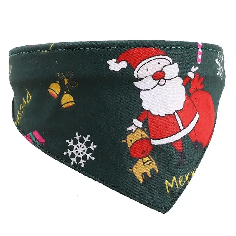 

Christmas Bandanas Christmas Cat Bandana Collar For Dogs High-quality Polyester For Puppy Small Medium Large Dog Adjustable Size