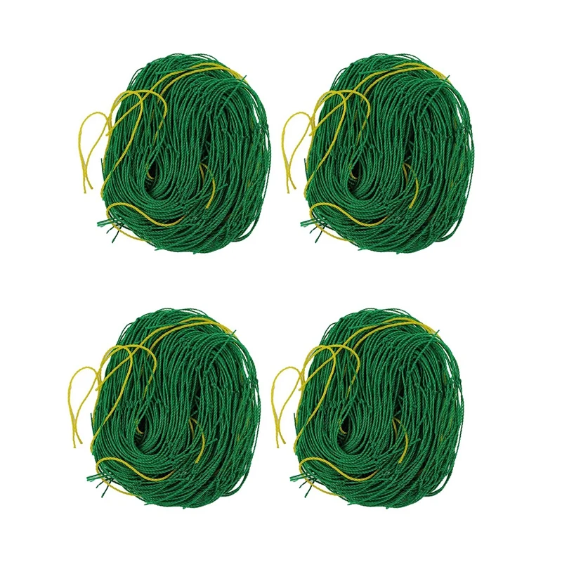 JFBL Hot 4Pack Garden Plant Trellis Plant Climbing Net Garden Netting For Cucumber Vine Fruits Vegetables Tomato Climbing Plants