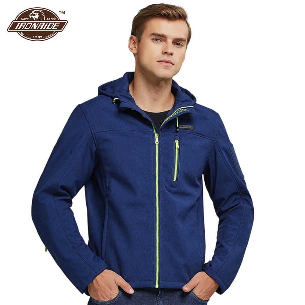 

Мужская мотоциклетная куртка с защитой от падений, ветрозащитная гоночная куртка, повседневная мотоциклетная куртка, джинсы, мотоциклетны...