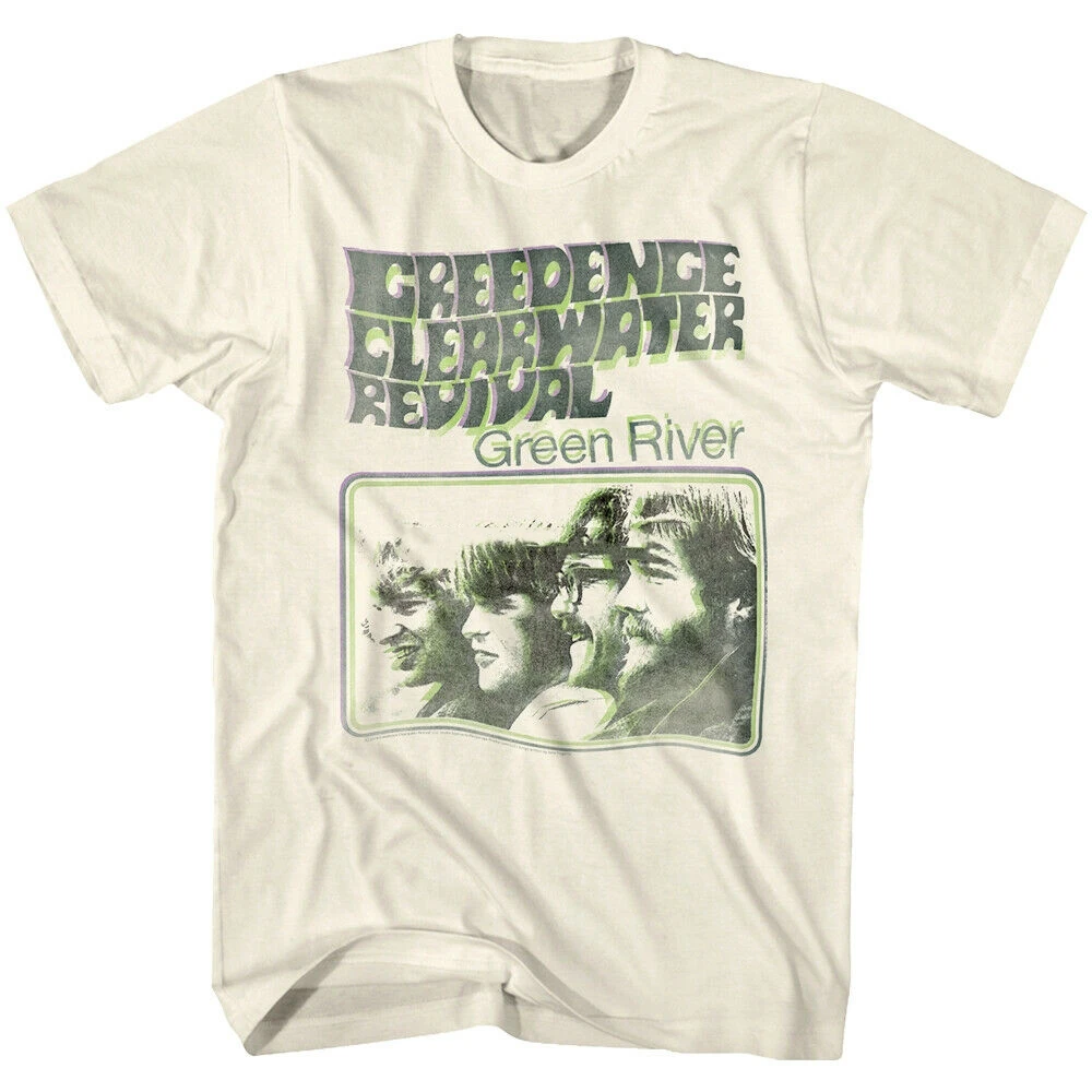 

Creedence Clearwater Revival Green River Men'S T Shirt Ccr Rock Band Album Top