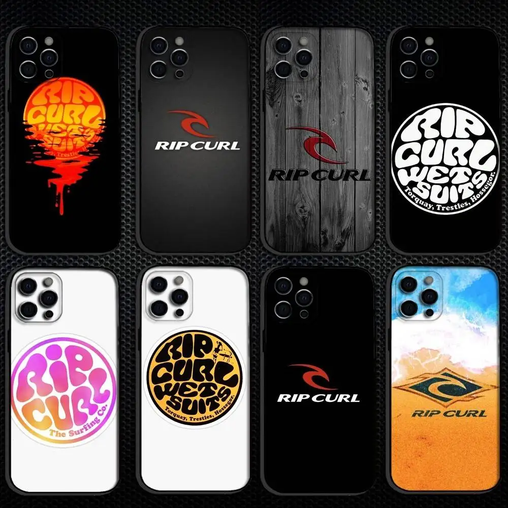 Фото Чехол для телефона Surf Beach Rips Curls для iPhone 16,15,14,13,12,11 Plus, Pro Max, мягкий силиконовый черный чехол №1