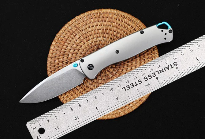 

Benchm 535-3 Bugout Pocket Knife S90V Blade Titanium Alloy Hanlde Outdoor Camping Self-defense BM535 Pocket Knife EDC Tools