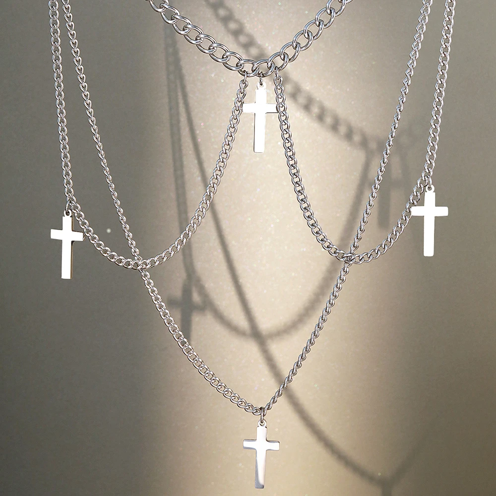 Уникальное Ожерелье Из Нержавеющей Стали С Искусственной Цепочкой Для Женщин