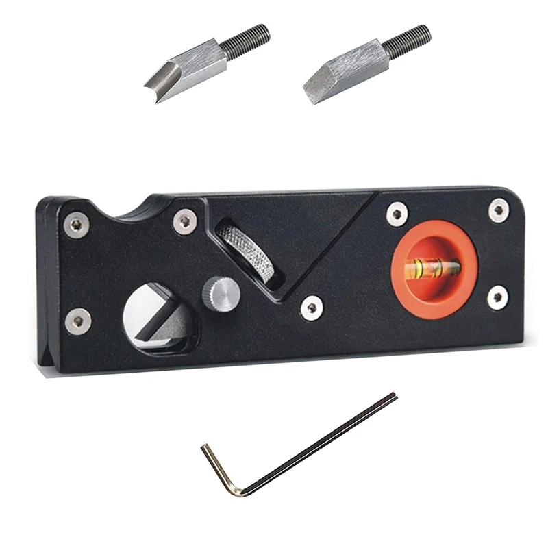 

Retail Chamfer Plane, Quick Edge Trimming Chamfer, Wood Hand Edge Planer Corner Chamfering Tool For Woodworking ,2 Cutter Heads
