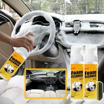 150ml Foam Cleaner Spray Multi-purpose Anti-aging Cleaner Tools Car Interior Home Cleaning Foam For Car Interior Leather Clean 1