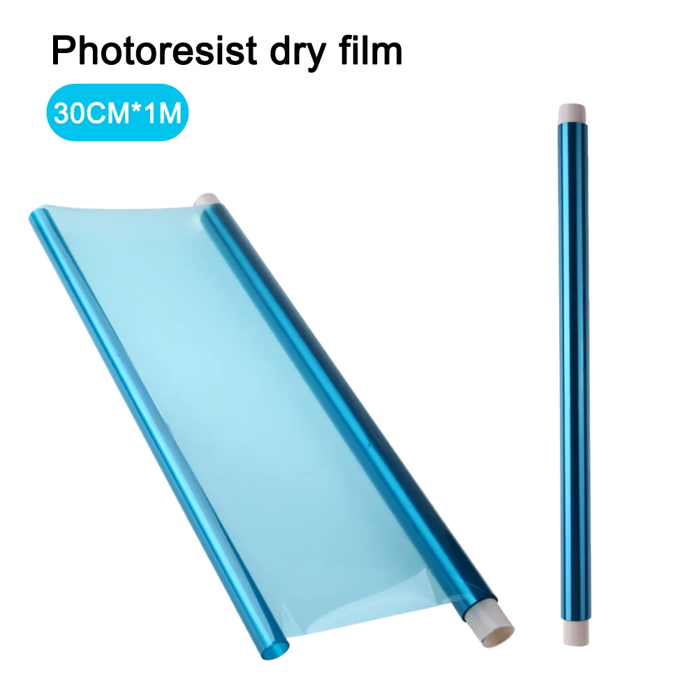 

30CM 1M Portable Photosensitive Dry Film for Circuit Photoresist Sheet for Plating Hole Covering Etching for Producing PCB Board