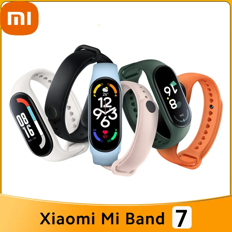 

Смарт-браслет Xiaomi Mi Band 7 с AMOLED-экраном 1,62 дюйма