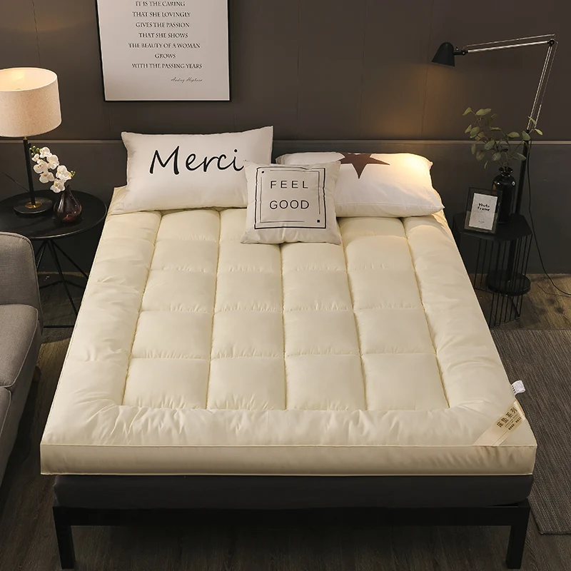 

kmikli Thickened down cotton mattress 1.5m cushion 1.8m tatami hotel double bed mattress 2x2.2 mats