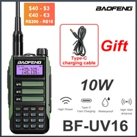 Baofeng Walkie Talkie UV-16 Two Way Ham Hunting Radio High Power Professional Walkie-Talkies VHF UHF UV-5R Upgrade UV-16R