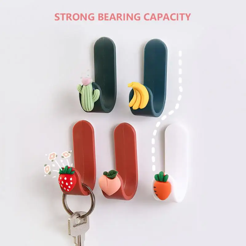 

10pcs Self Adhesive Hook Towel Hook Wall Hanger Hat Racks Key Hanger Plastic Door Hanger Home Organizer Deco Bathroom Accessorie