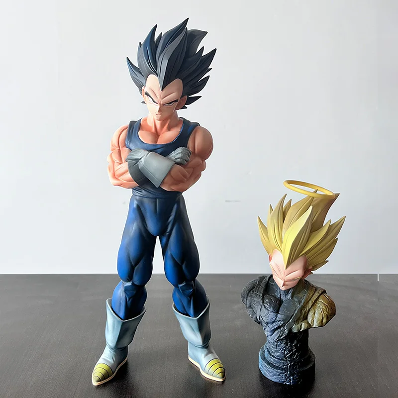 Фото Фигурка Dragon Ball Z Majin Vegeta, 27 см/10,63 дюйма, Ультра Вегета, Супер Сайян, коллекционная модель, игрушка, подарок №4