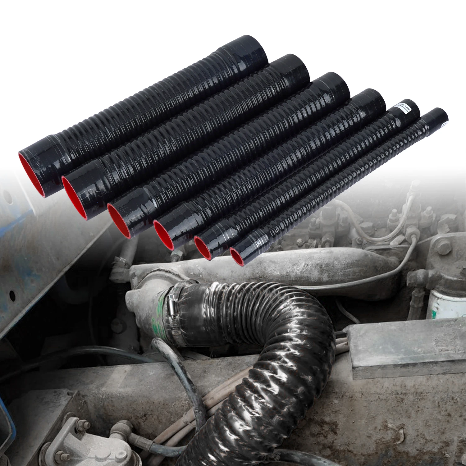 Гибкий силиконовый шланг ID 28 30 32 34 мм для водяного радиатора трубка