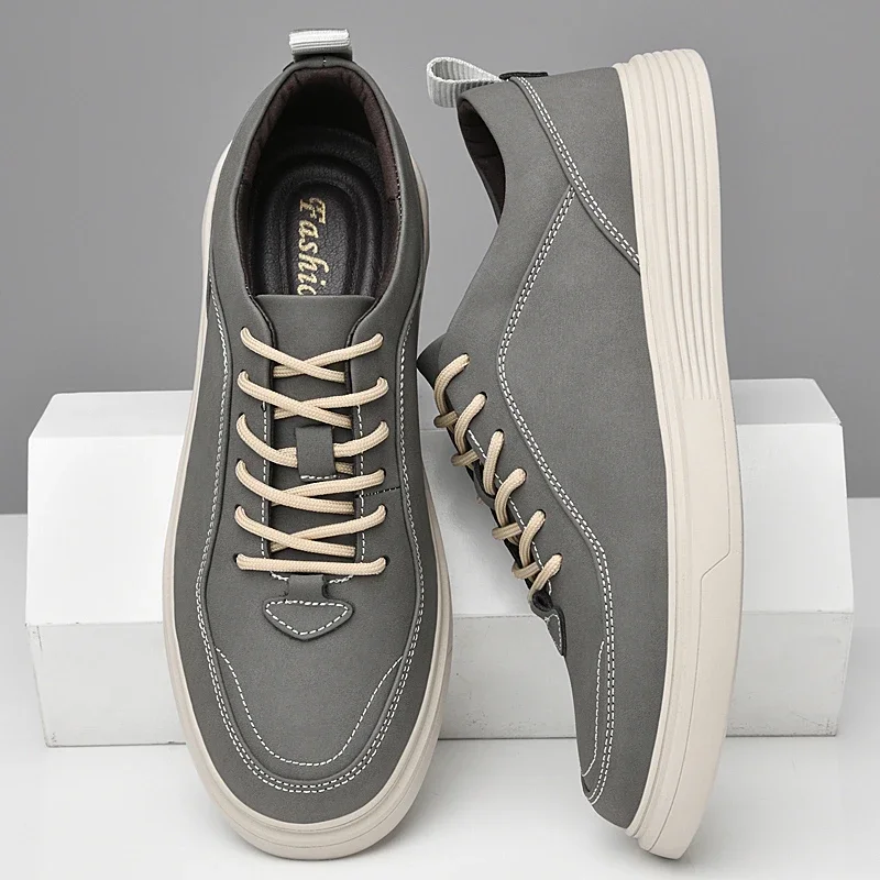 Мужская обувь итальянская модная спортивная из натуральной кожи Классическая