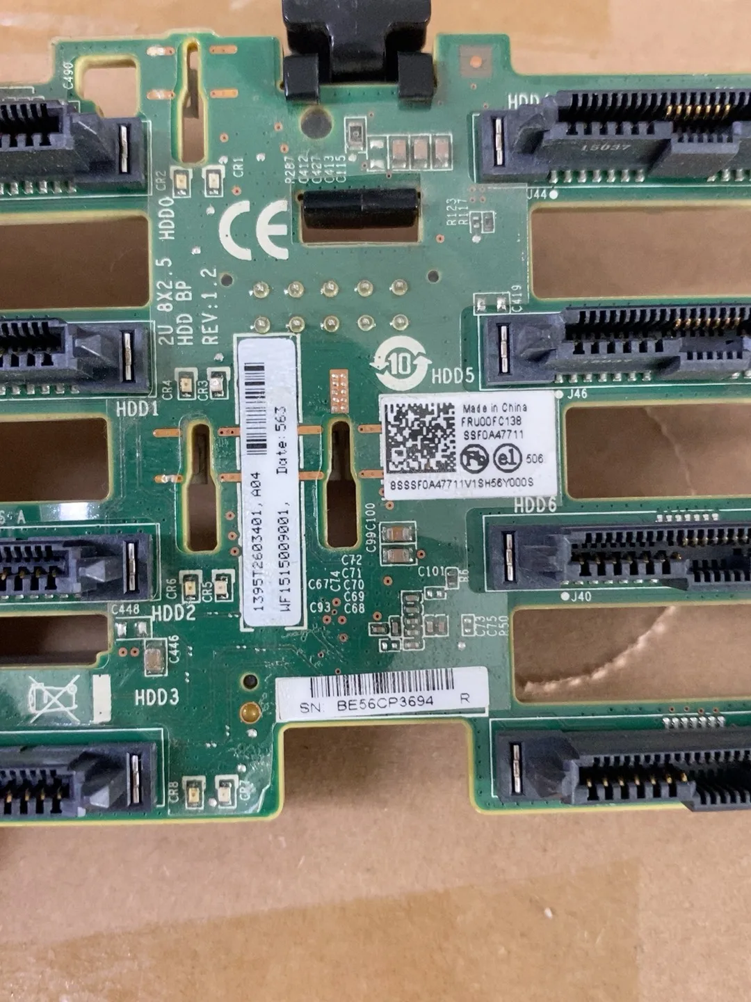 Объединительная плата серверного жесткого диска RD450 RD650 8 оттенков 2 5 дюйма 00FC138 с