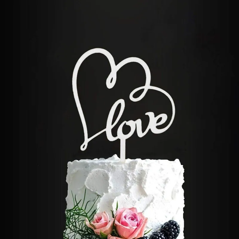 

LOVE 520 деревянный топпер для торта