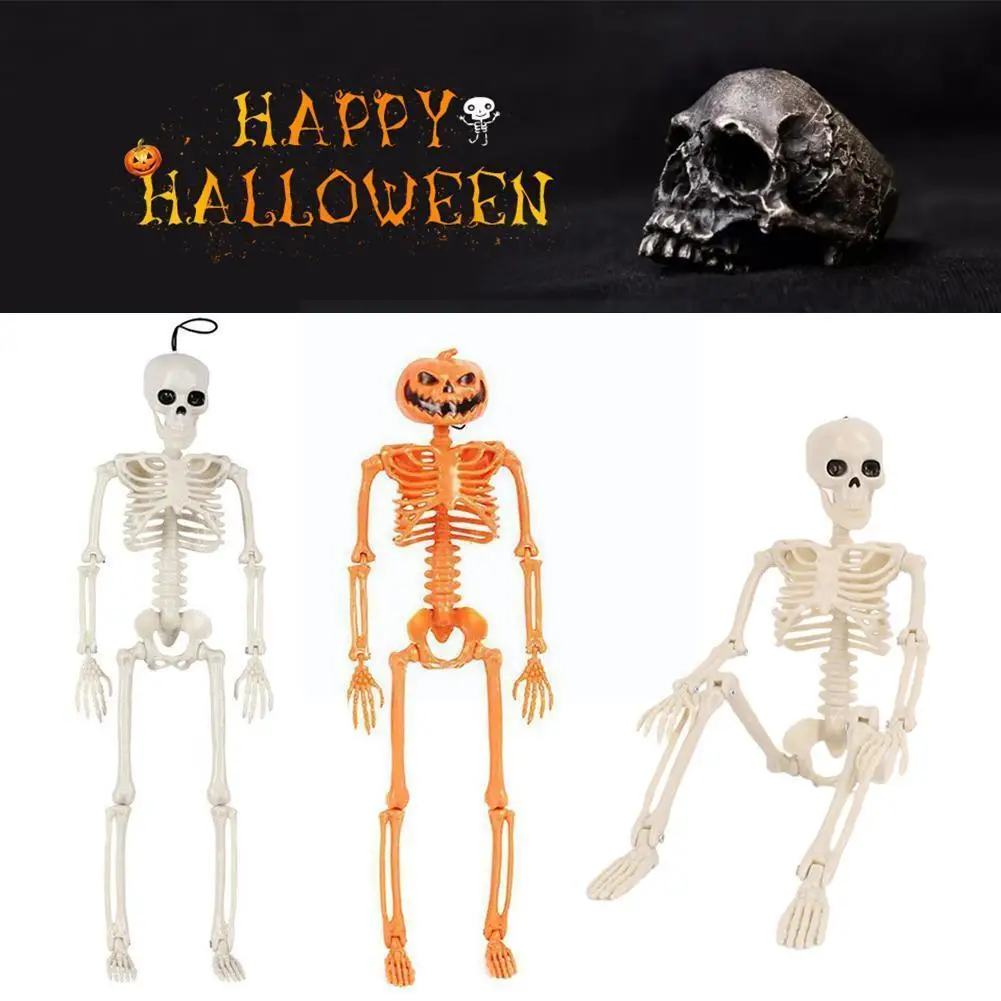 

Halloween Pumpkin Skeleton Simulation Toy Anatomy Human House Secret Teaching Bone Tools Haunted Chamber Decoration Props C6j5