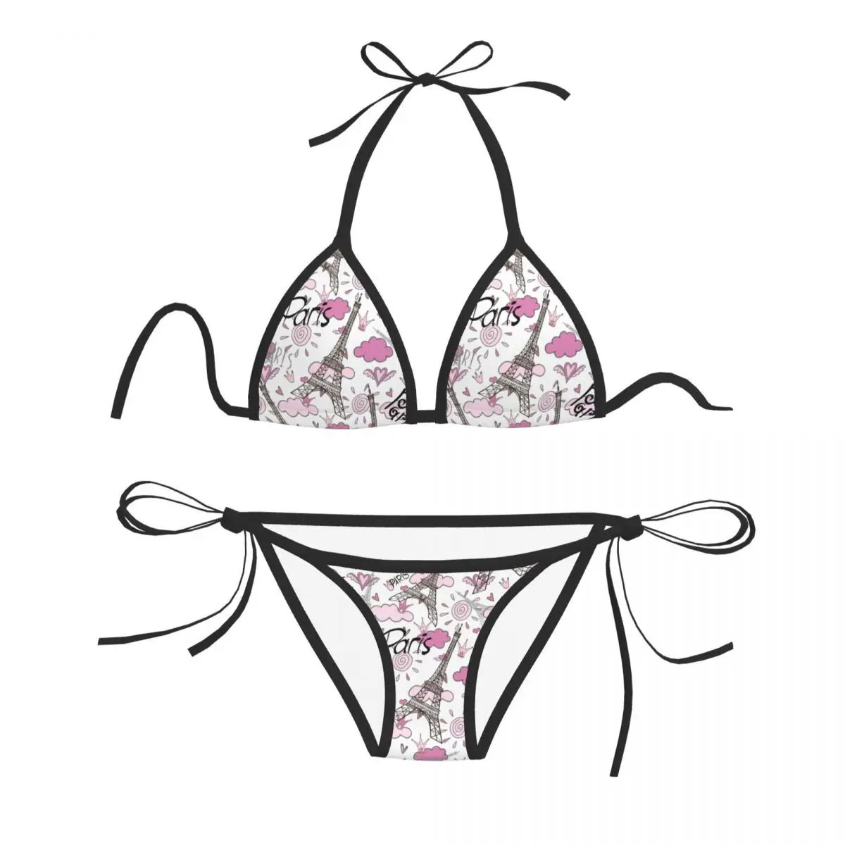 

Сексуальные бразильские стринги, бикини, женская модель 2023, Эйфелева башня, Париж, романтическая летняя пляжная одежда