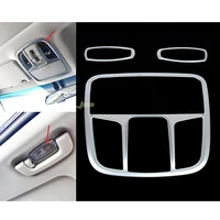 for kia optima k5 2016 2017 front rearceiling dome roof sunroof reading light lamp trim cover frame 3pcs abs chrome