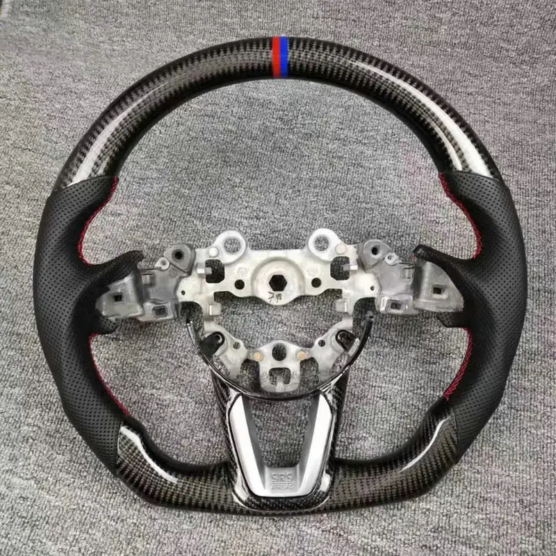 

100% реальное углеродное волокно/кожаное Автомобильное рулевое колесо для Mazda CX4 CX-4 CX5 CX-5