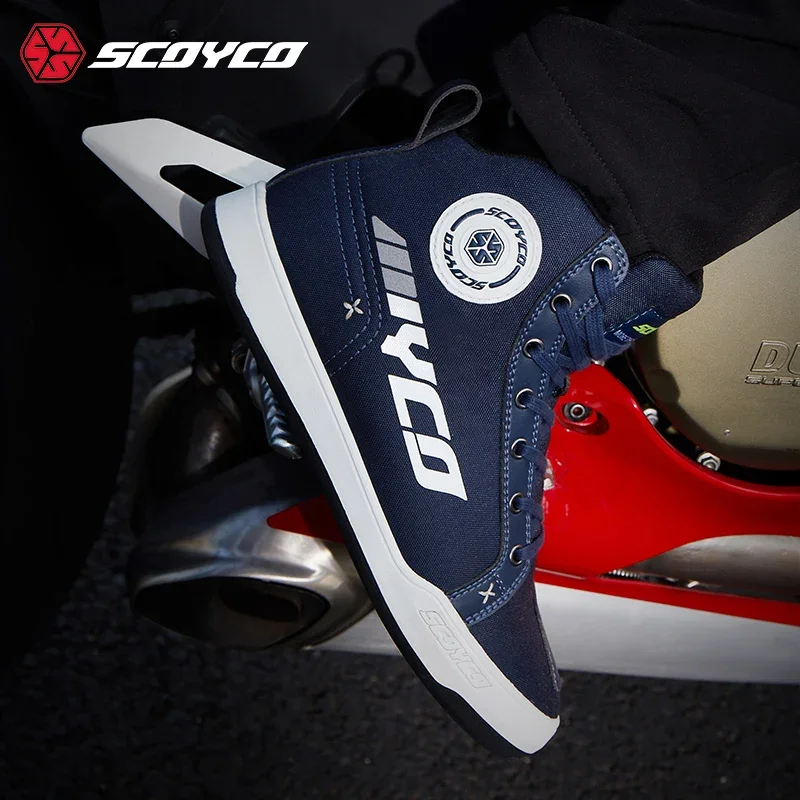 Мотоциклетная обувь для верховой езды SCOYCO повседневные защитные осенние