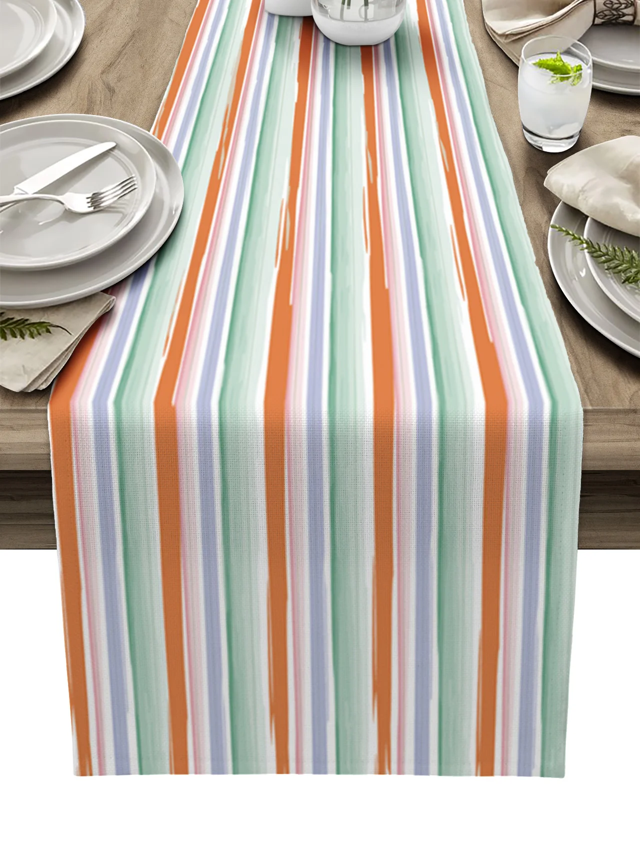 

Line Simple Hand Drawn Table Runner Kitchen Dining Table Decor Tablecloth Wedding Holiday Decor Table Runner