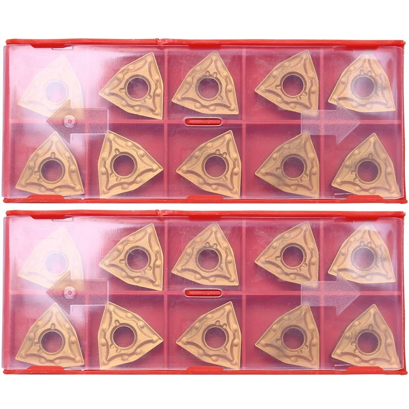 

New 20Pcs/Set New Wnmg080404 Carbide Inserts Blades For Lathe Turning Tool Turning Holder
