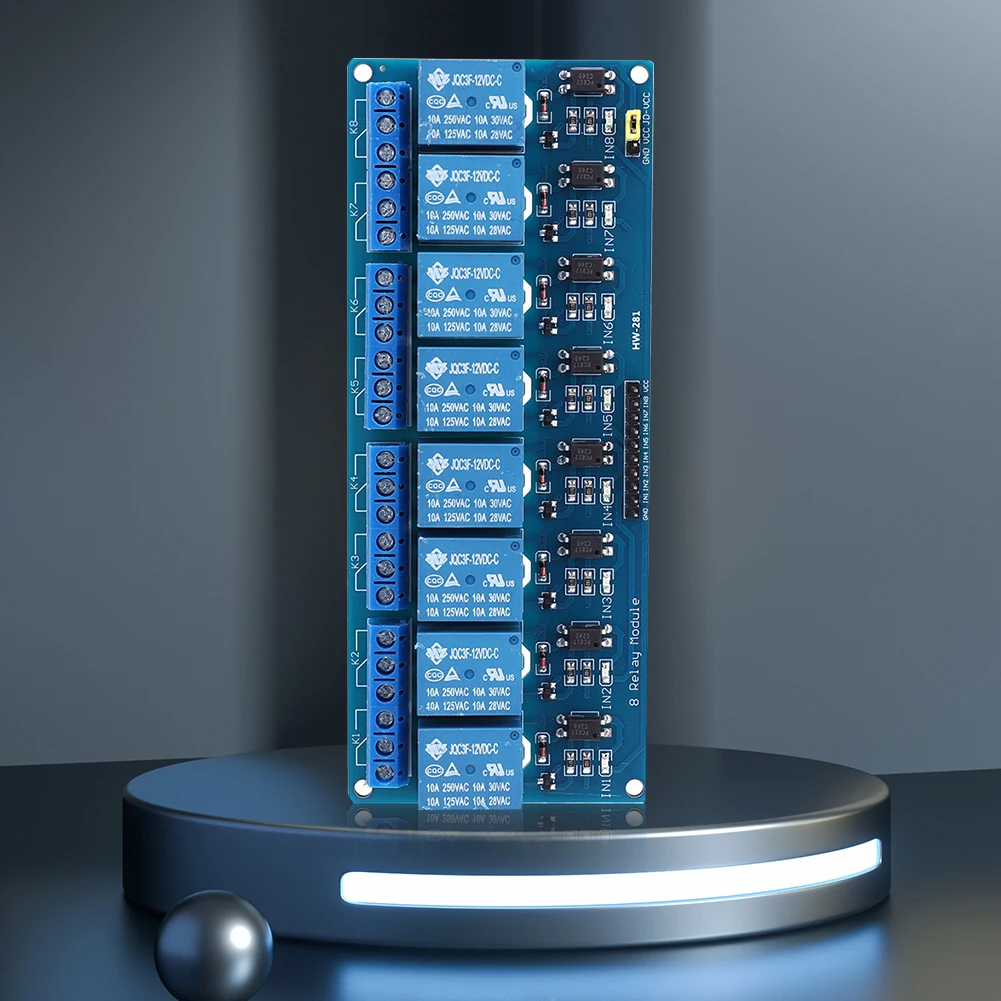 Релейный модуль 5 В 12 24 постоянного тока 1 2 4 6 8-канальный поддержка триггера