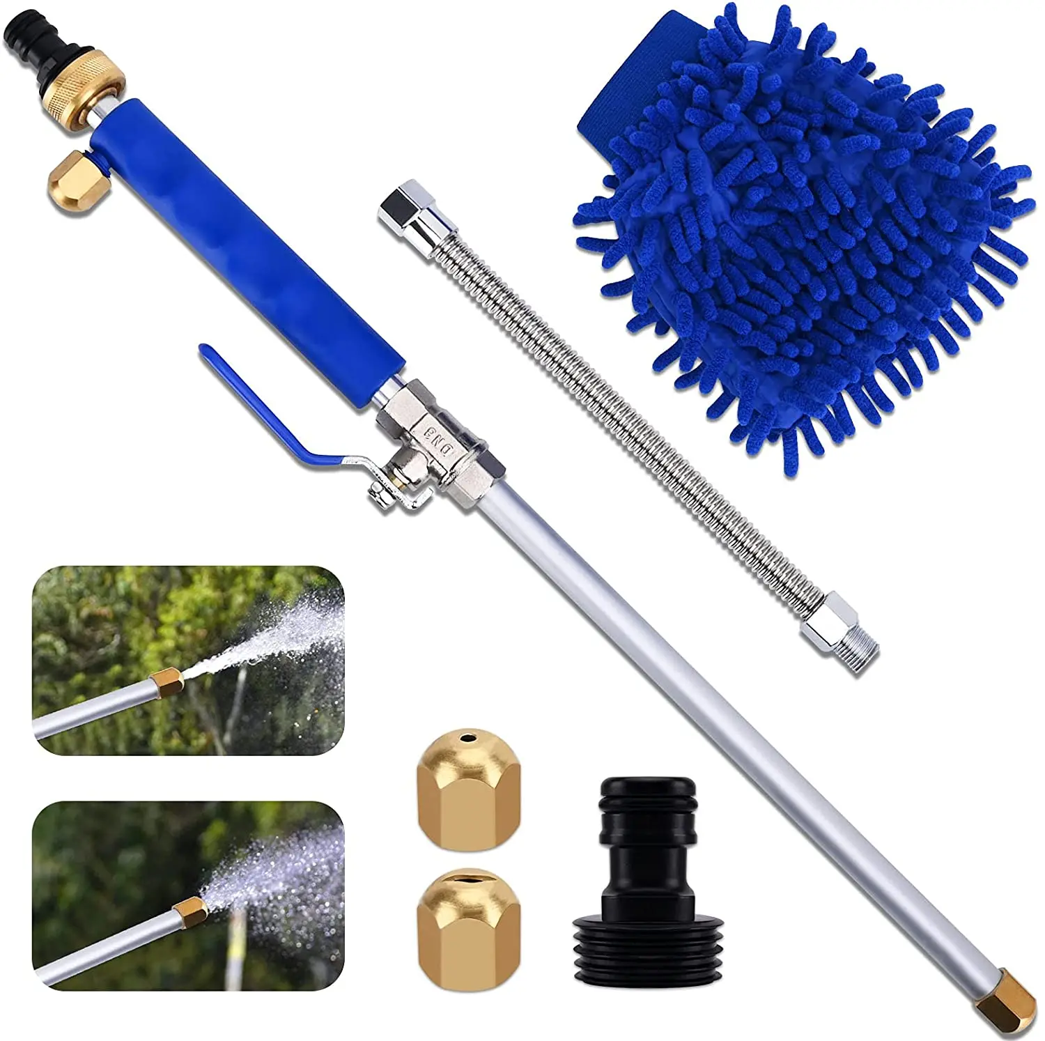 High Pressure Power Washer wand for Garden Hose Jet Watering Sprayer for Car Washing Garden Watering  Cleaning