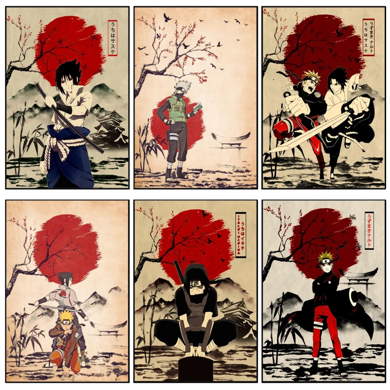 

Japanese Classic Anime Canvas Painting Wall Art Nordic Posters and Prints Wall Picture Living Room Home Wall Art Decoration Gift