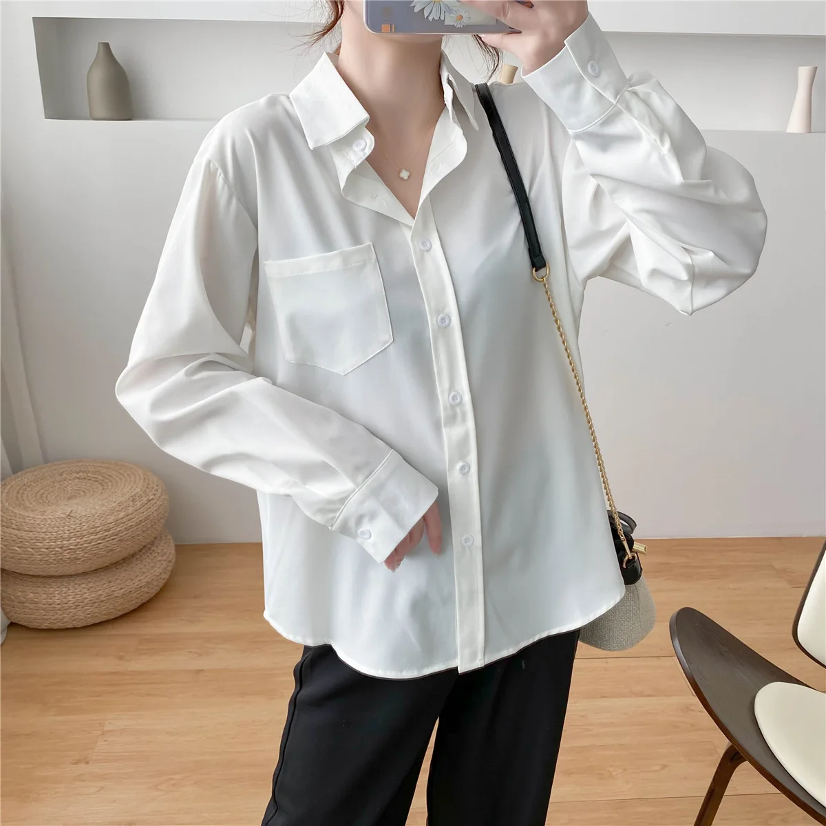 

T Shirts Women New Hot Sale Student T-shirt Womens Fashion Harajuku Striped White