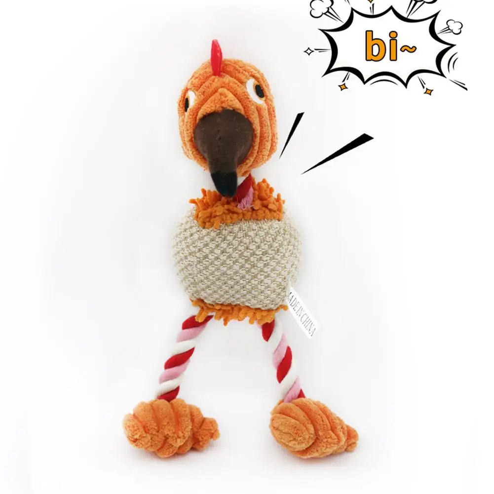 Хлопковая веревка игрушки для птиц и собак плюшевая Набивная игрушка со звуком