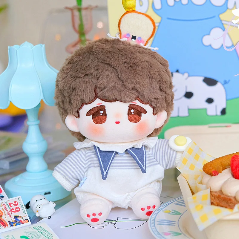 

Blueberry Latte Coffee Suit 20cm Cotton Plush Stuffed Doll Body Toy Change Clothes Costume Outfit Plushie Cosplay Cute Fans Gift