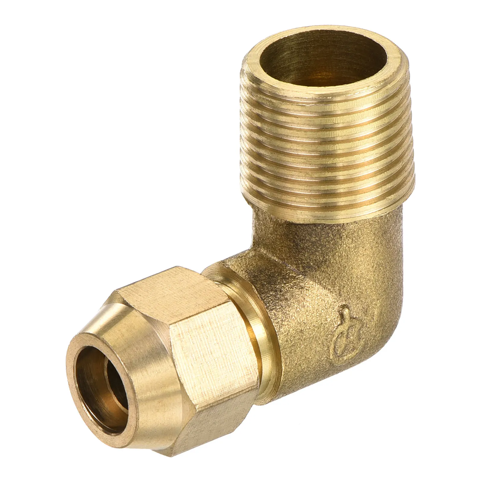 

Uxcell Brass Compression Tube Fitting 8mm Tube OD to 3/8PT Male Thread Elbow Fittings Pack of 1