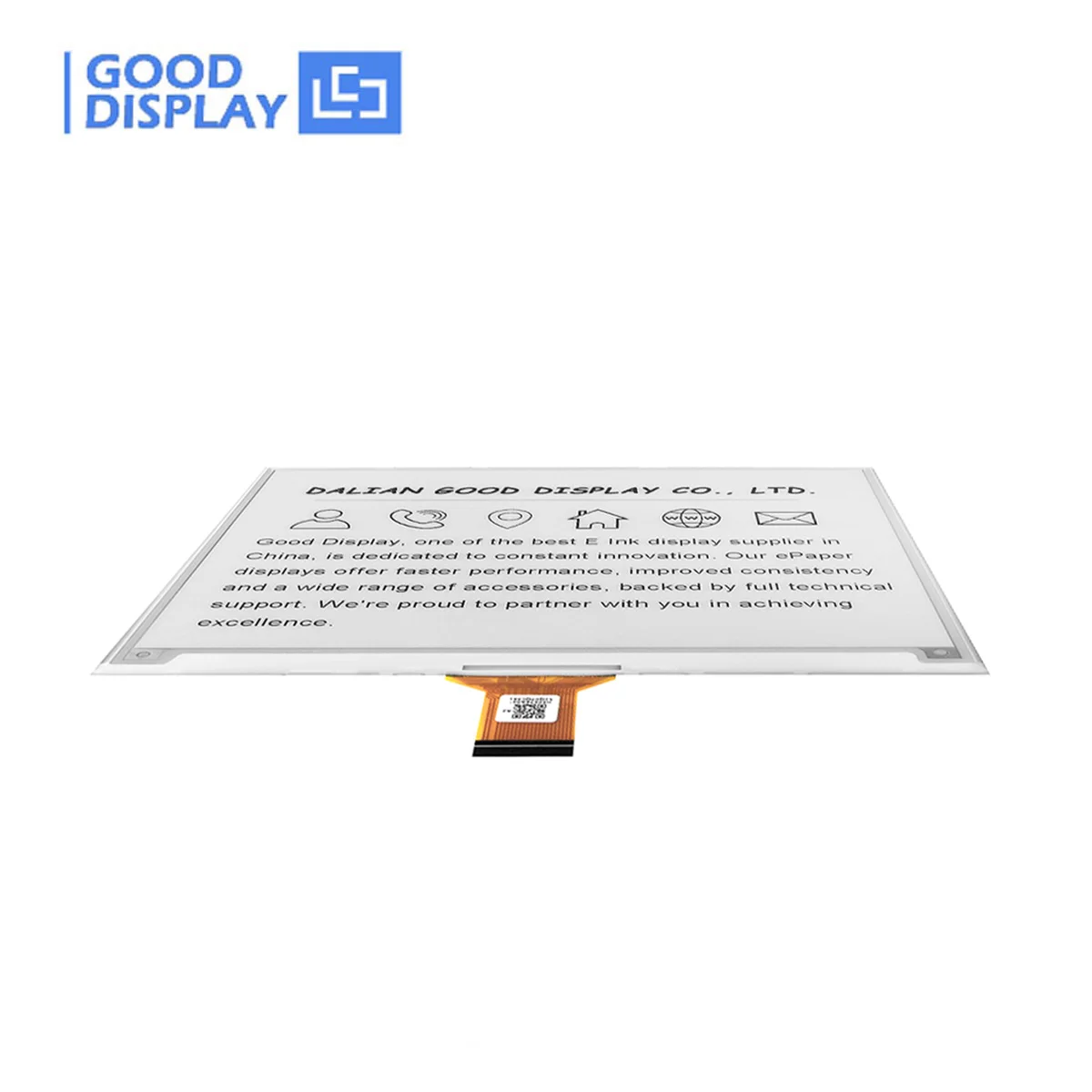 Фото GooDisplay 5,76-дюймовый HD электронный дисплей E-Ink, устройство чтения электронных книг на базе Android, 198 точек на дюйм GDEH0576T81 №4