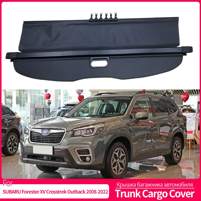 

Trunk Cargo Cover For SUBARU Forester XV Crosstrek Outback 2008-2022 Security Shield Rear Luggage Curtain Partition Privacy