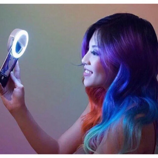 

2022 New selife ring light Portable LED Selfie Flash Phone Camera Ring Light