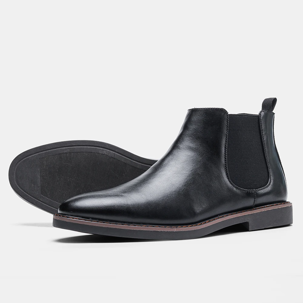 

Men‘s Ankle boots chelsea boots Brand handmade shoes for men 40-46 men's leather boots top quality