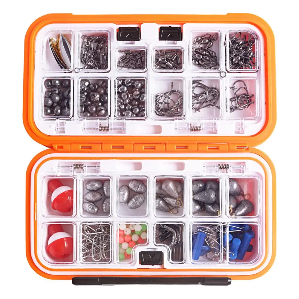 

Convenient 254Pcs/Set Useful Large Capacity Fishing Gear Accessories Lightweight Fishing Tool Set Long Time Use for Angling