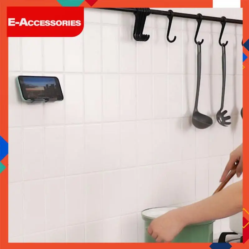 

Plastic Phone Holder Self-adhesive 1pc Phone Stand Wall Mount Phone Brackets Cell Phone Holder