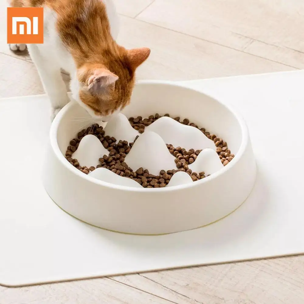 

Xiaomi Jordan & Judy Pets Feeder Dog Bowl Slow Eating Bloat Stop Food Plate Cat Anti Skid Dishes Tray Home Pet Accessories